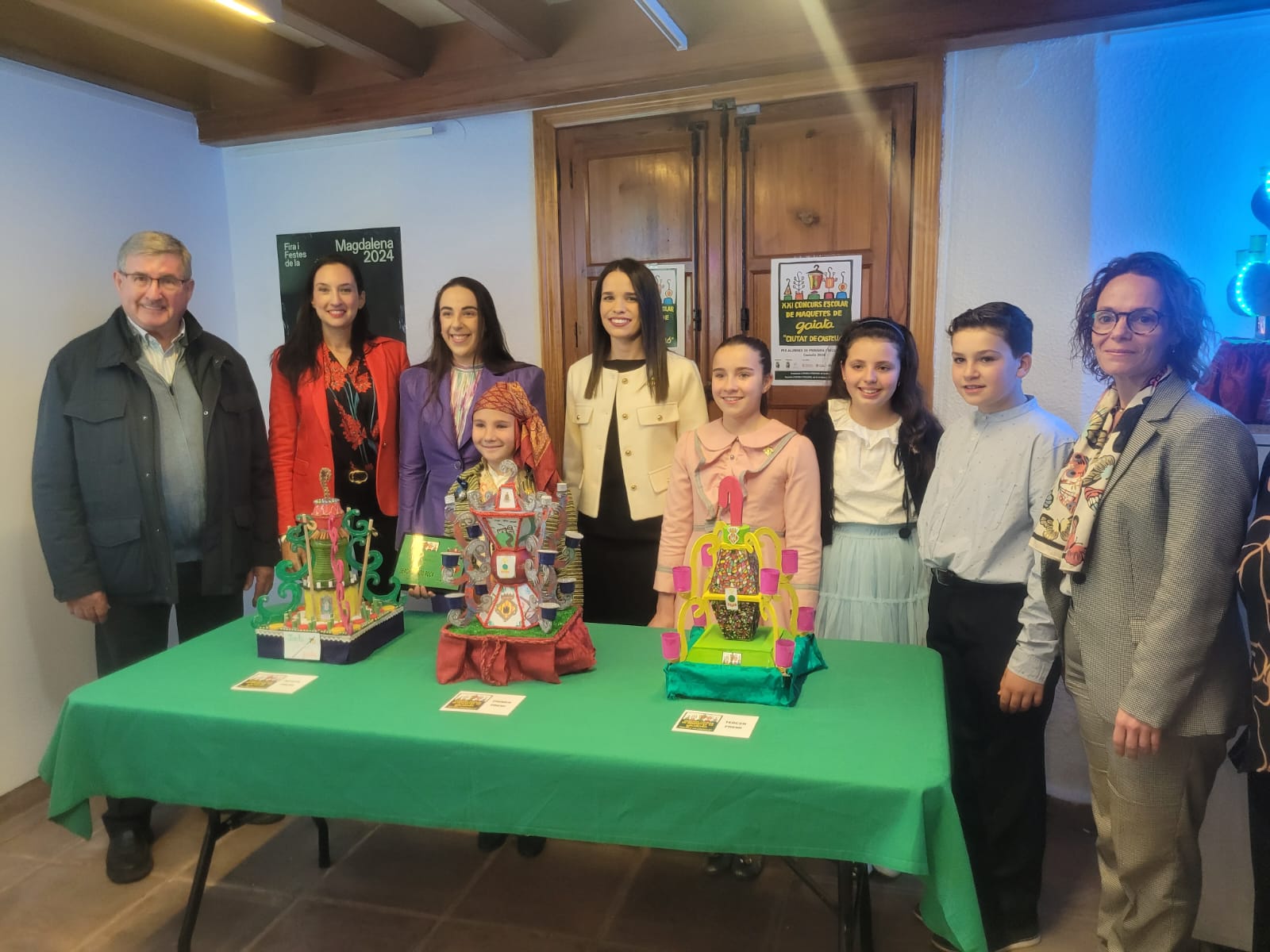 Sergio Tirado i el  “Fanal de Festa”, guanyadors del XXI Concurs Escolar de Maquetes de Gaiates