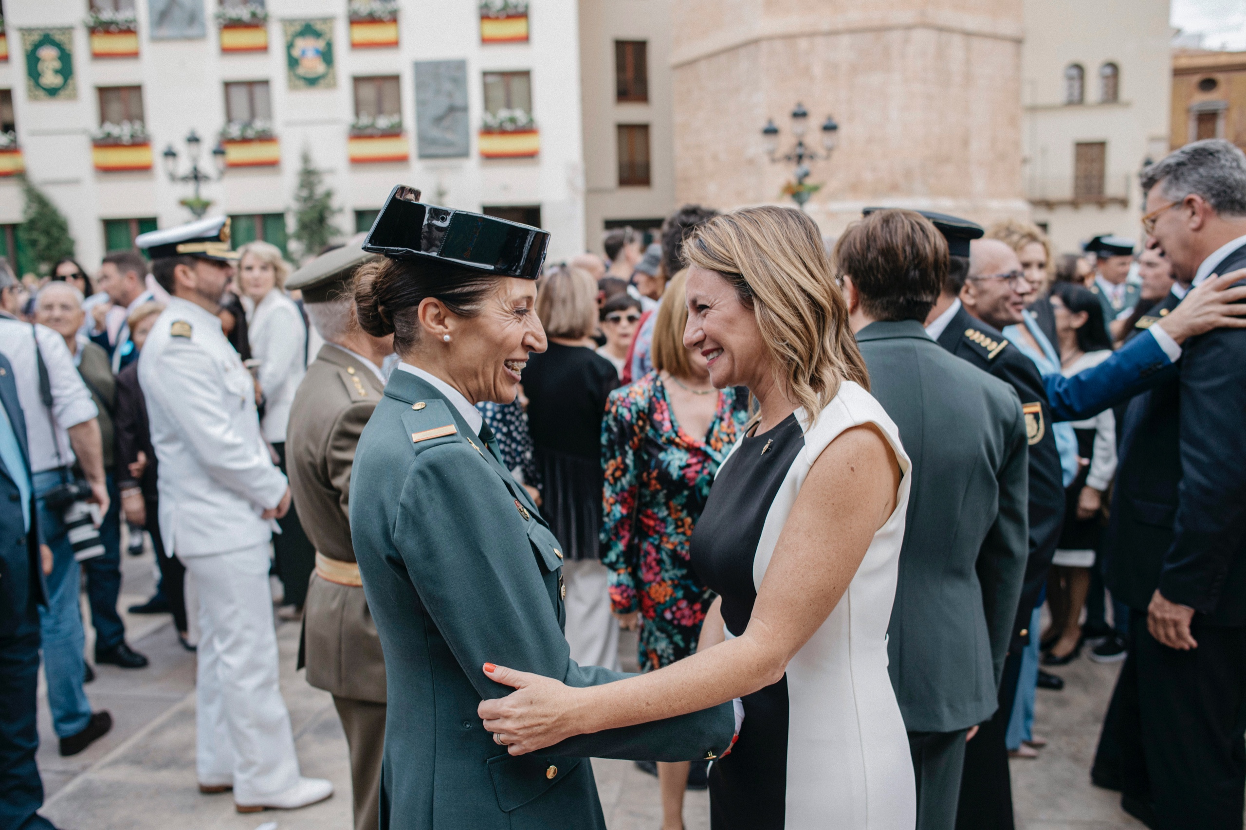 La plaça Major acull per primera vegada els actes amb motiu de la celebració de la patrona de la Guàrdia Civil en el marc del 180 aniversari de la fundació del cos